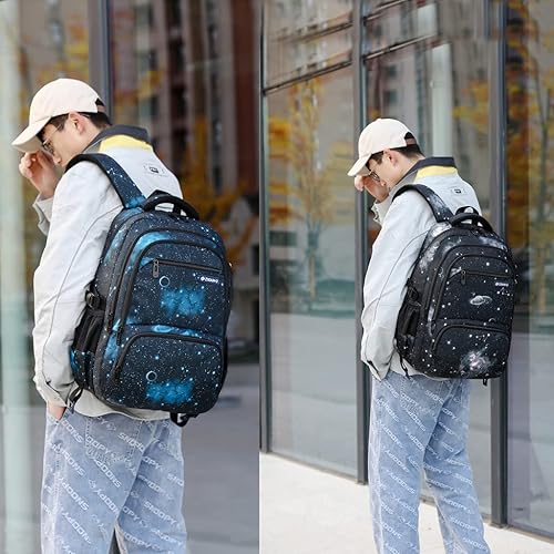 Miniatura 7 de MITOWERMI Boys Backpacks for Primary Junior School Kids Backpack with Lunch Box Galaxy Space Bookbags for Boys Girls