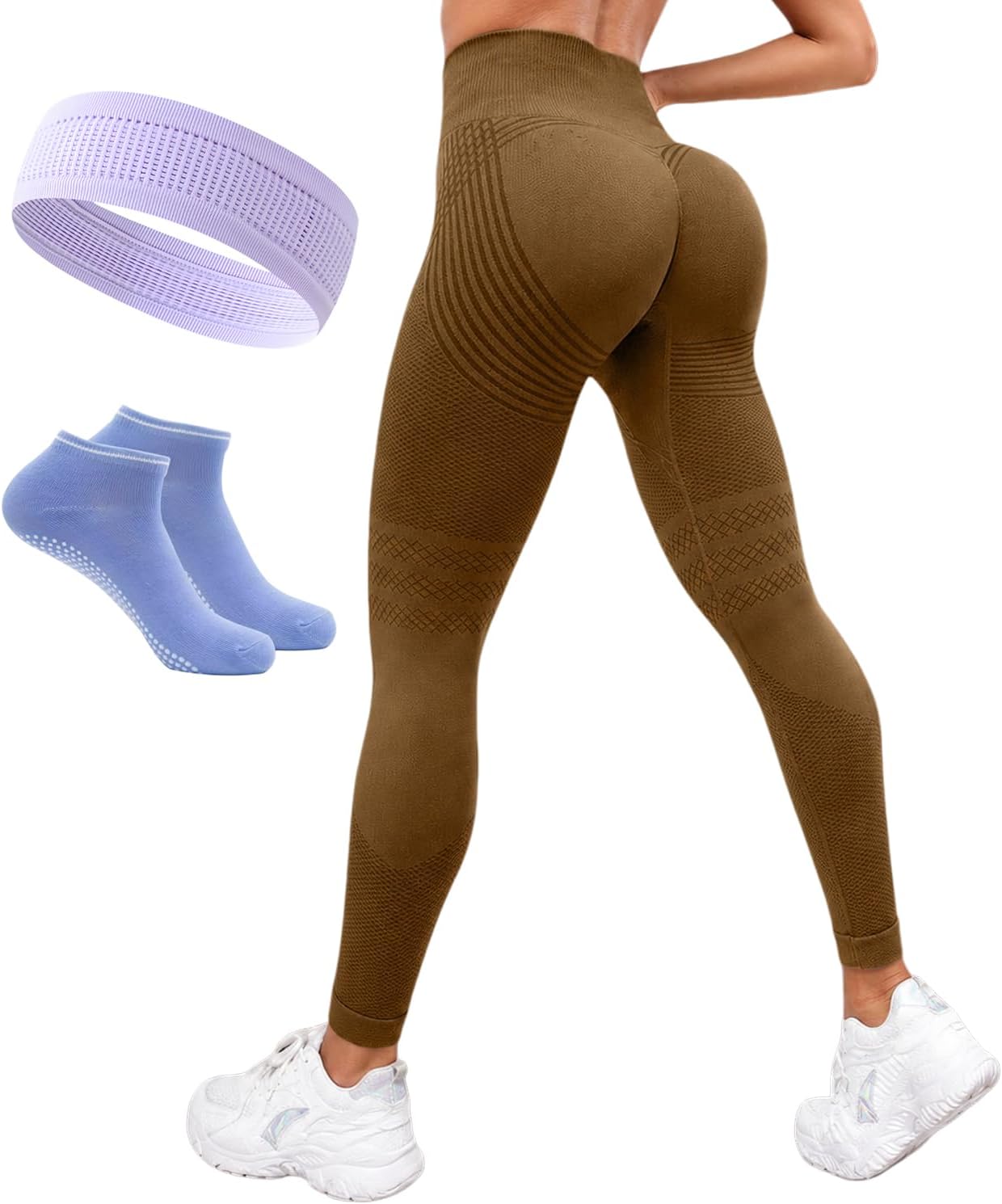 3D Anti Cellulite Compression Leggings for Women High Waist Micro Massage Yoga Butt Lifting Slimming Pants