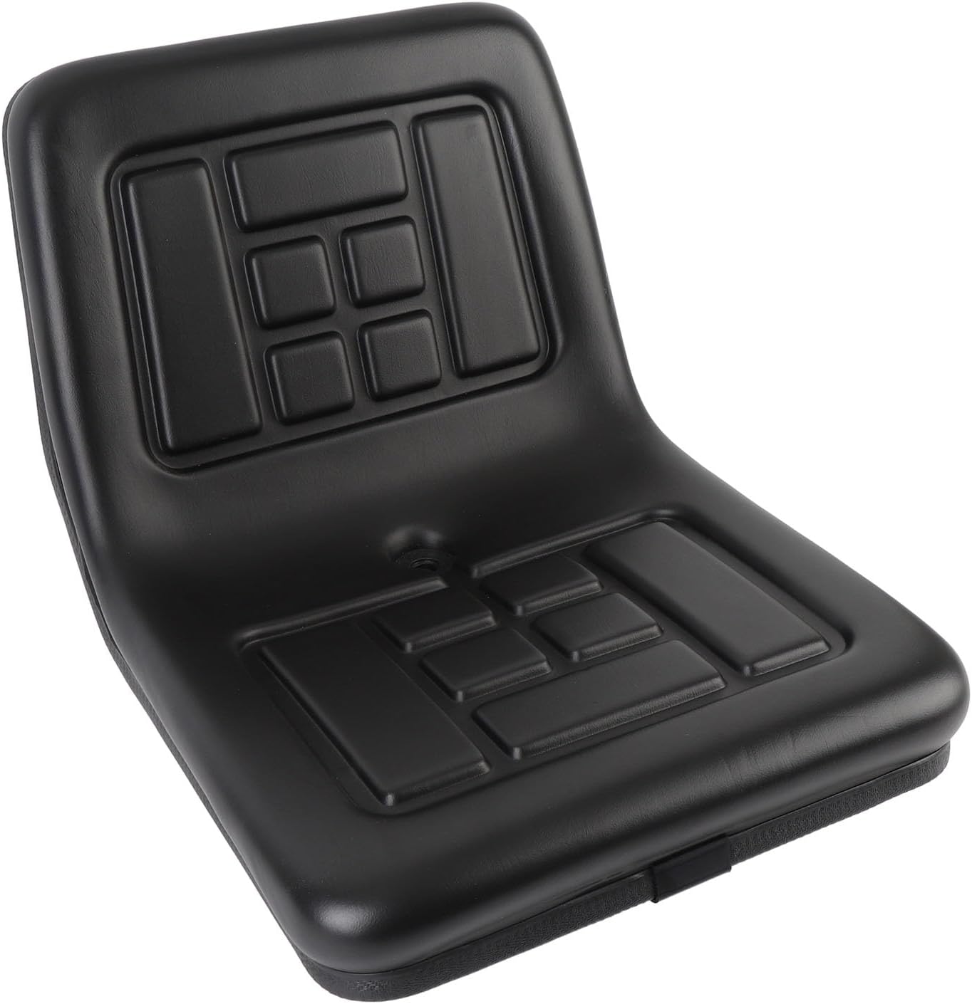 Eujgoov Universal Tractor Seat, PU Leather Construction with Comfortable Contoured Design and Adjustable Back, for Tractors Harvesting Machines Agricultural Machinery