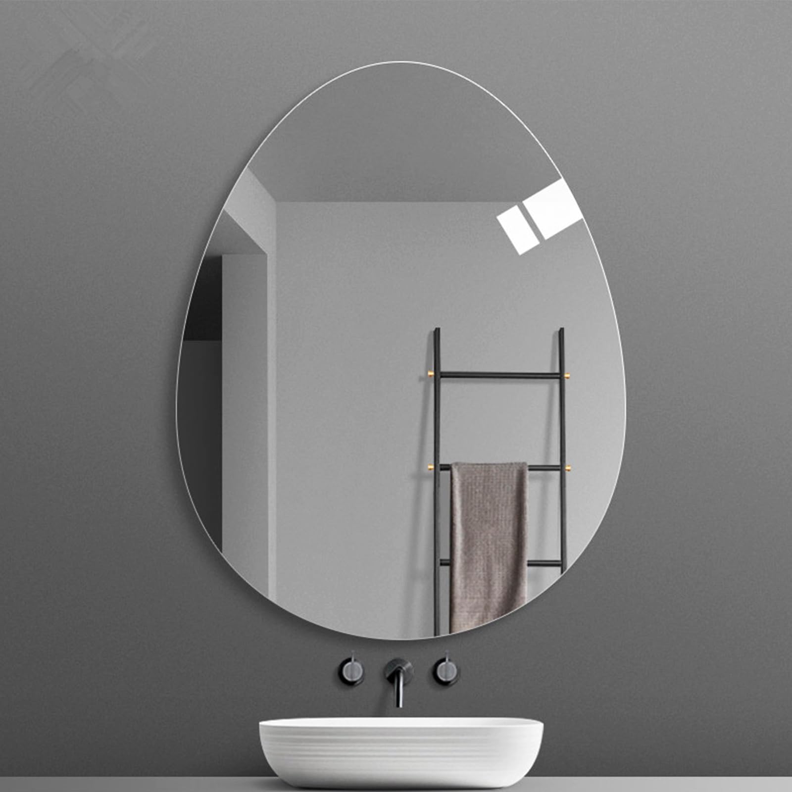 Miroir à suspendre au-dessus du lavabo pour rénover une salle de bain ou chambre