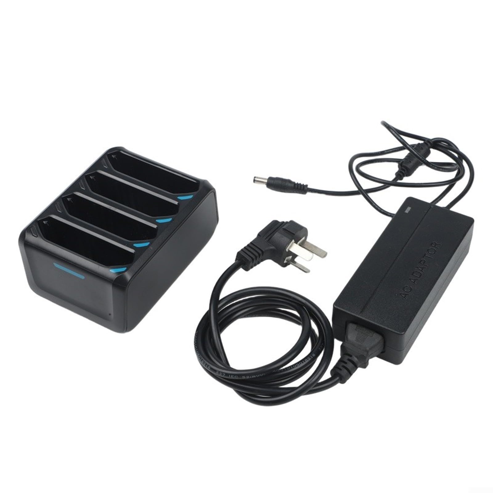 Per Zebra TC70 TC72 TC75 TC77 per Batteria per Caricabatteria 4 Vani Docking Station Adattatore Ricarica Rapida Indicatore LED Nero ABS