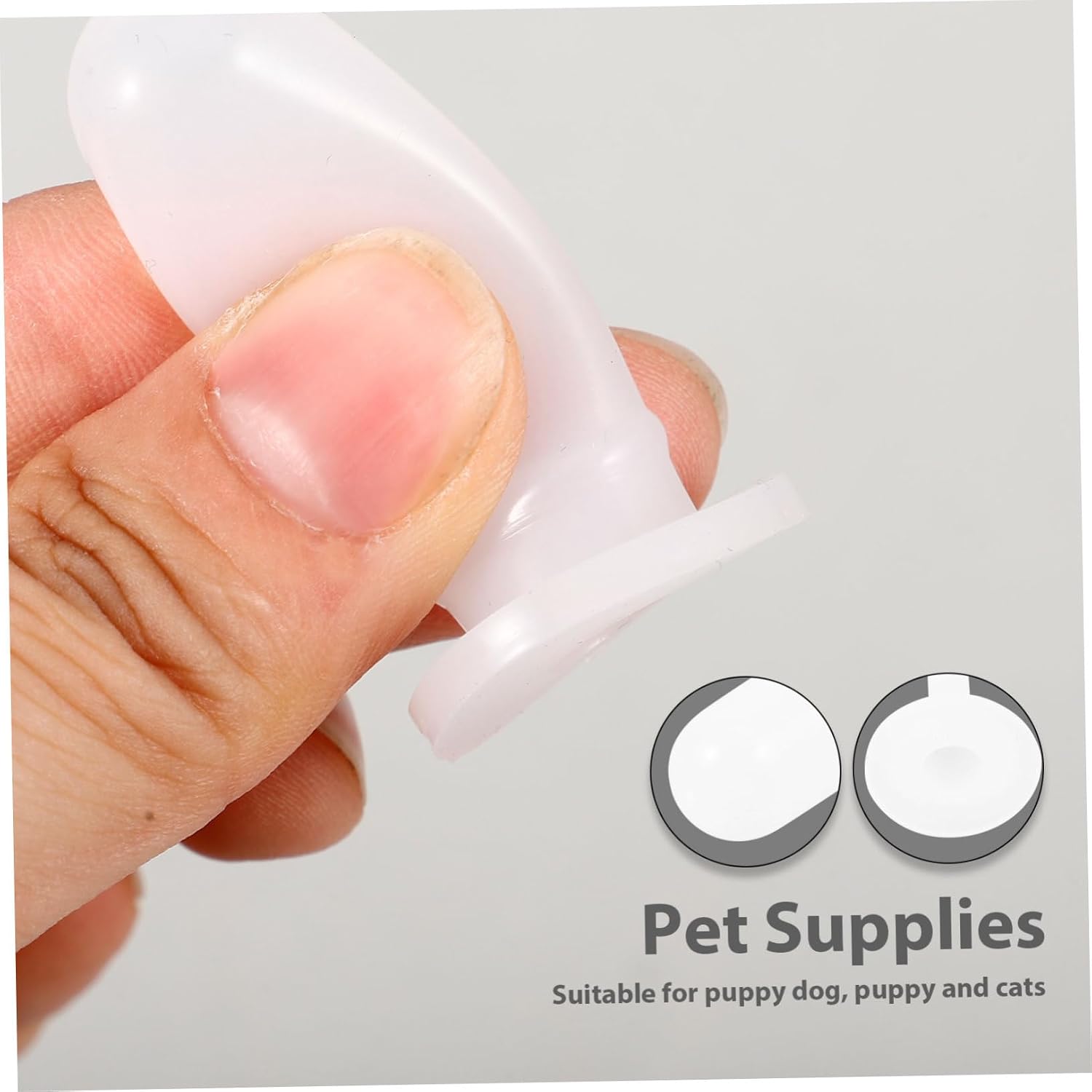 10pcs Kitten Feeder Nipples Silicone Nipples for Pet Bottle Nursing Puppy Bottle Dog