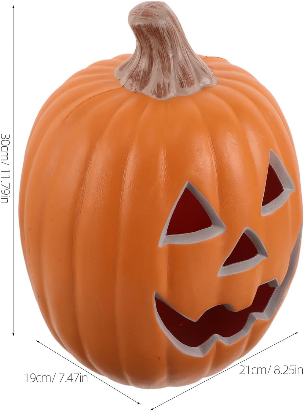 Light up Halloween Pumpkin LED Decoration Plastic Orange Lamp