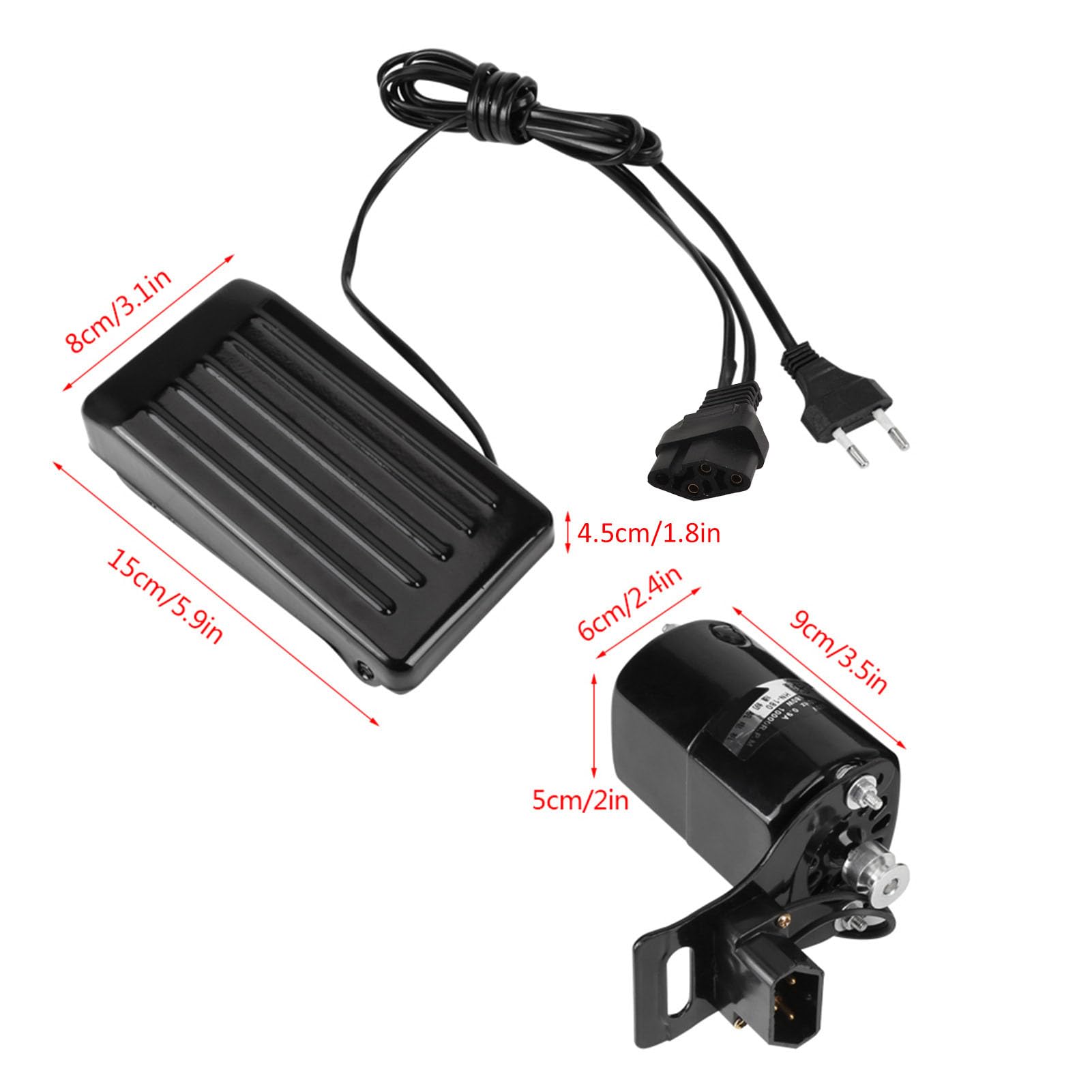 Silnik do Maszyny do Szycia 250W, pedał Nożny, Wysoka wydajność 12000