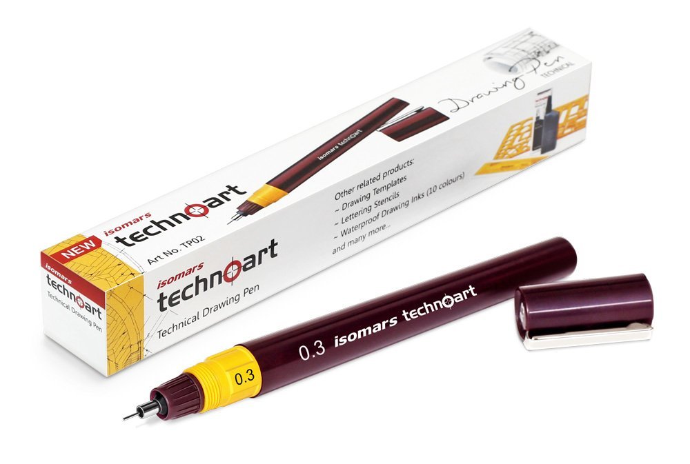 Isomars Technoart Drawing Pen, 0.3 mm Size