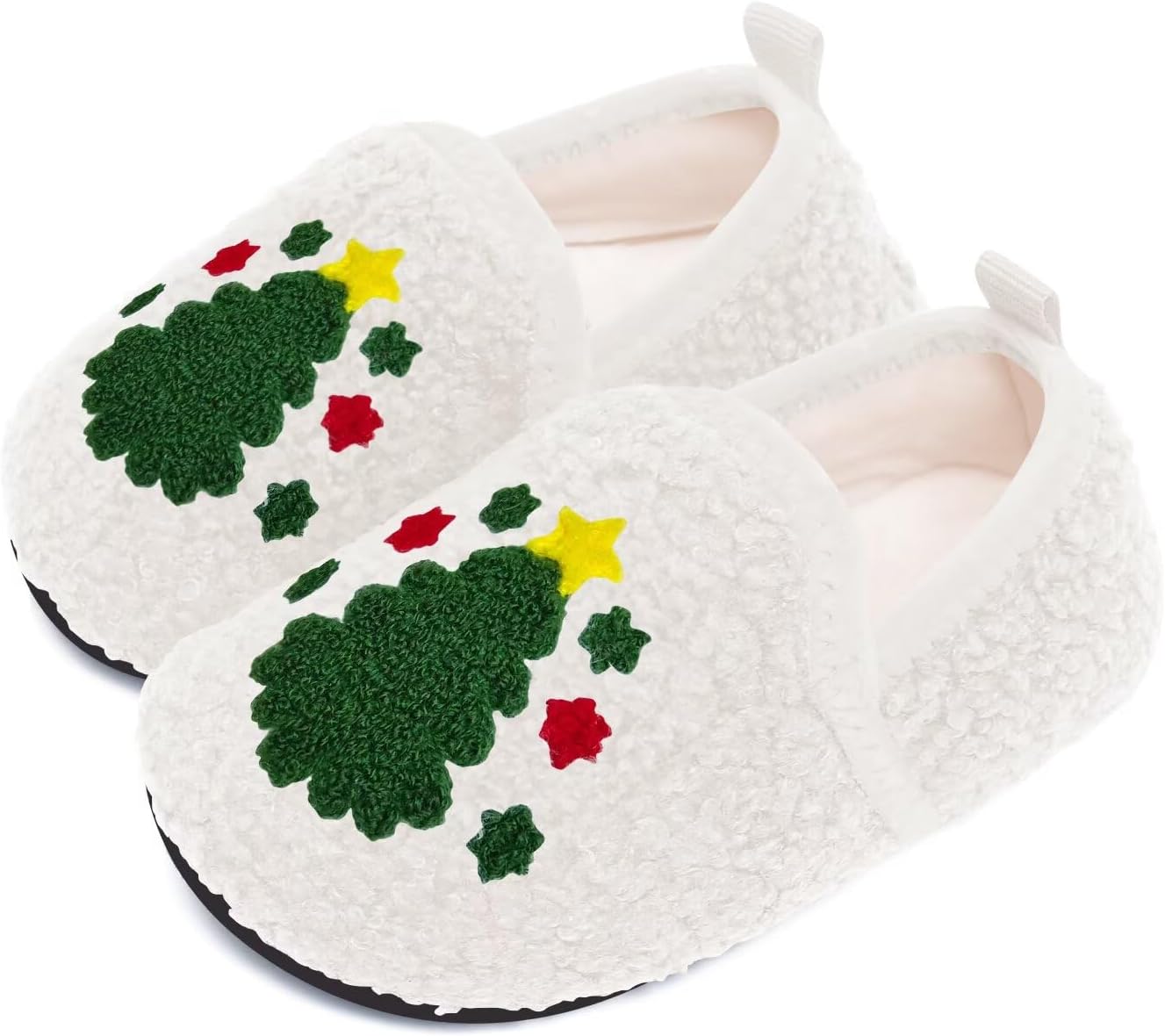 Toddler Slippers Girl Boy Lightweight House Slippers Artificial Woolen Athletic Socks with Indoor Outdoor