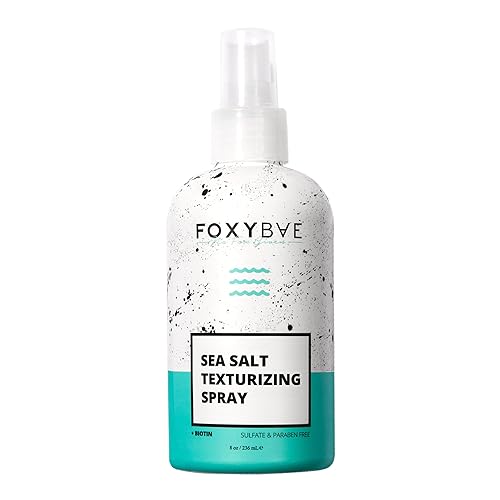 FoxyBae Sea Salt Spray for Hair - with Biotin - Texture, Texturizing, Volumizing, Thickening - for Men & Women - 8 Fl Oz
