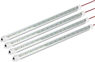 Led Light Bar, 12V Cold White 6000K Interior LED Light Bar with On/Off Switch for RV Camper Van Trailer Car Cargo, Slim Under Cabinet Lights, 4 Packs