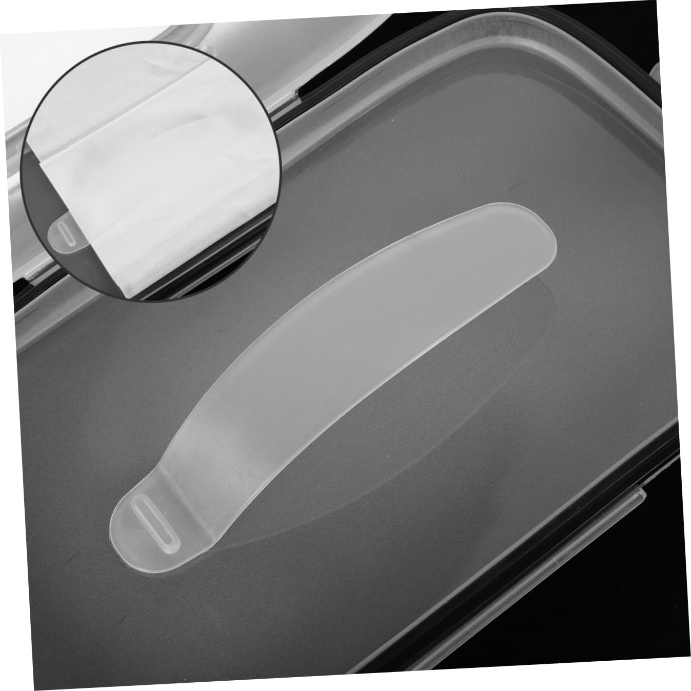 Portable Wipes Holder and Tissue Box Cover, Refillable Wet Wipe Dispenser with Lid, Compact White and Black Travel Case for Diaper Bag and Outdoor Use