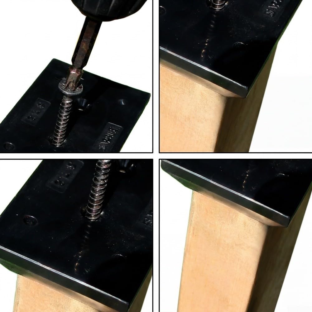 Base Anclaje Poste 20 Unidades Exterior Base Anclaje Poste 20(20) | Nylon , color negro, para ideal clima húmedo, evita , uso exterior