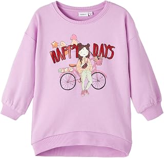 Name It Girl's Nmfkirsten Sweat Tunic Box Unb Sweatshirt