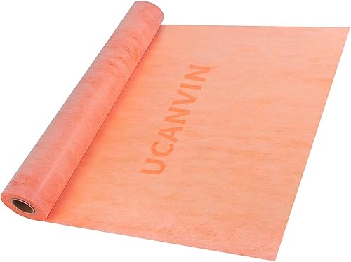 Miniatura 14 de Membrana impermeabilizante de 324 pies cuadrados para ducha de baño, 27.6 mil, 3 pies 3 pulgadas x 98.4 pies, rollo de suelo de baldosas debajo
