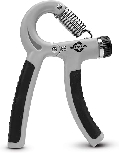 Nivia Hand Grip 2.0 for men and women with 5 to 60 kg adjustable resistance, Steel spring, Anti-slip grip, Durable, Grip F...