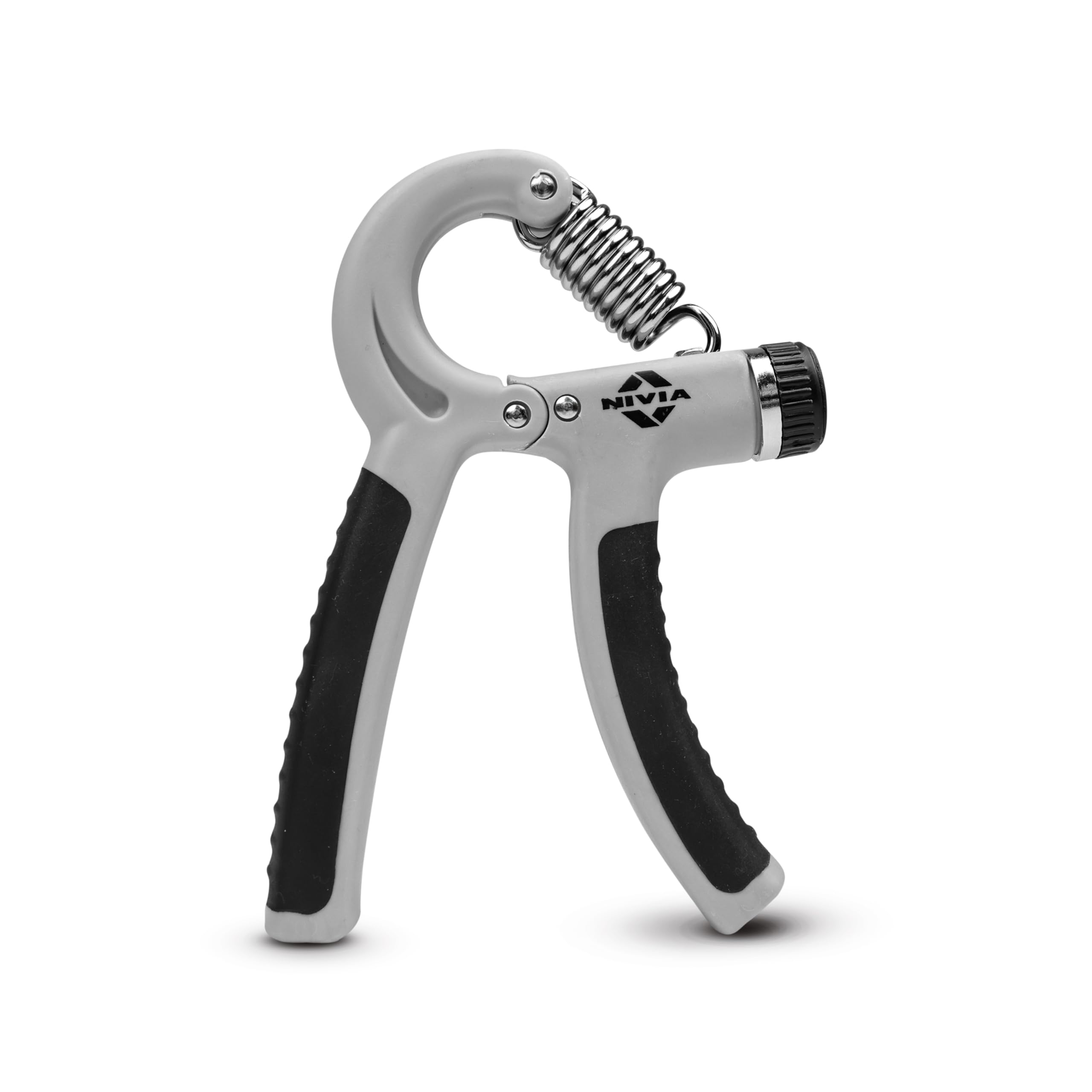 Nivia Hand Grip 2.0 for men and women with 5 to 60 kg adjustable resistance, Steel spring, Anti-slip grip, Durable, Grip For Forearm Strength Training (Grey)-picture-11