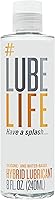 Vista 1 de LubeLife Hybrid Lube Lubricante personal a base de silicona y agua para hombres, mujeres y parejas Larga duración, antiadherente, compatible
