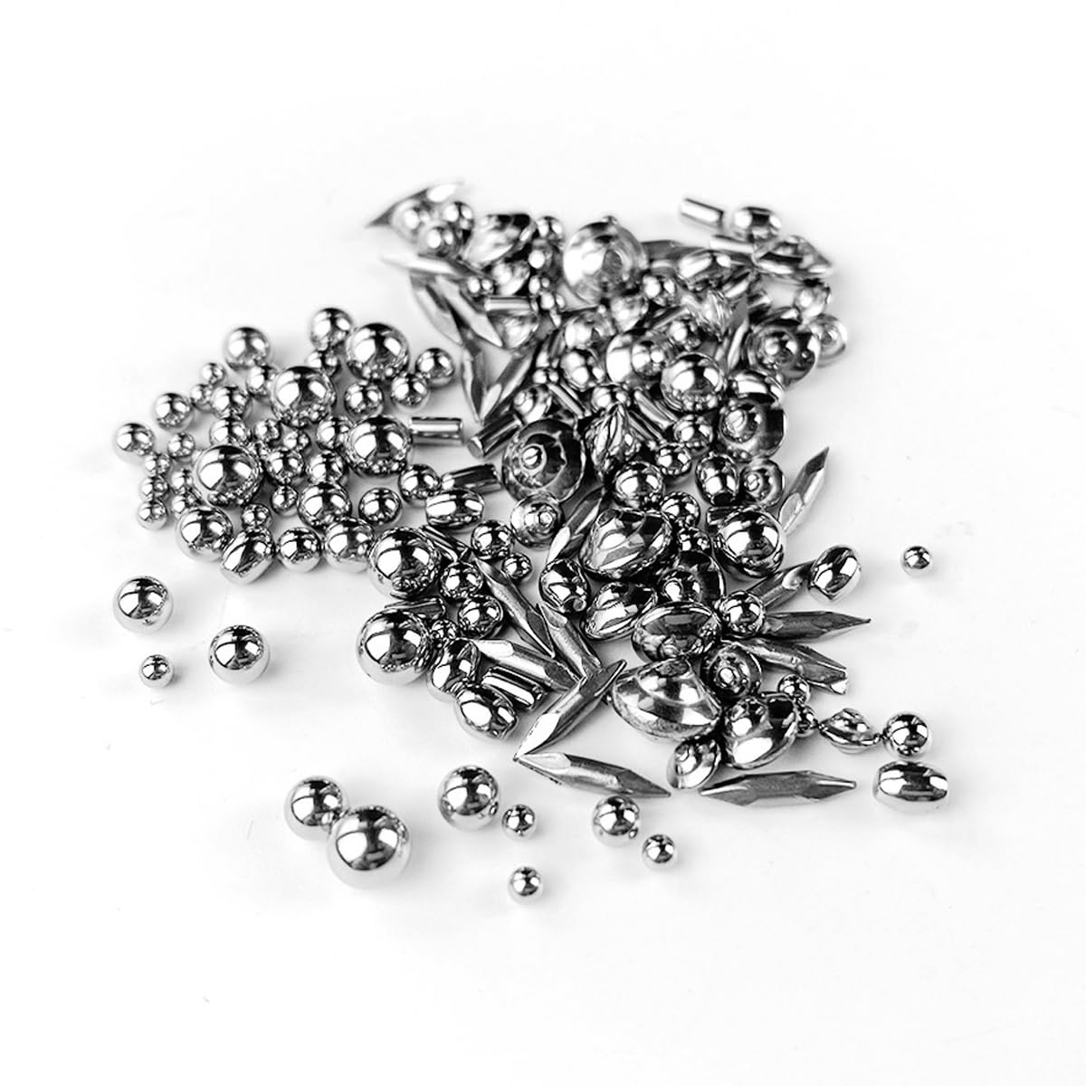 Perline lucidate in acciaio inossidabile 304 da 1 LB, lucidatura per gioiellieri, 4 forme per macchina KT-1320