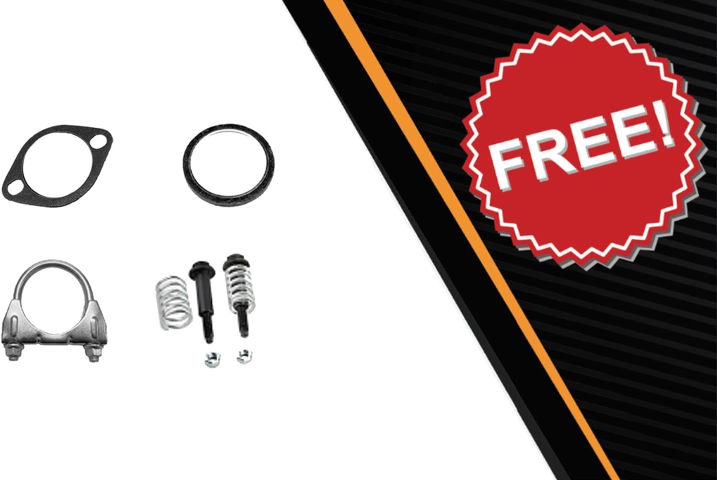 Northeastern Exhaust Resonator and Muffler Kit Compatible for 2010-2015 Subaru Legacy 2.5L, Stainless Steel, Free Gaskets, Clamp, and Spring Bolt Kit Included, Direct-Fit