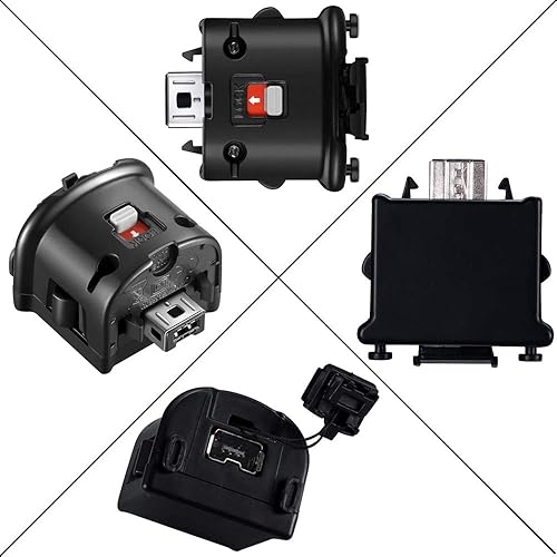 Miniatura 7 de Wii Motion Plus Adapter, 2 Packs Upgraded Motion Attachment for Wii Remote Controller (Black)