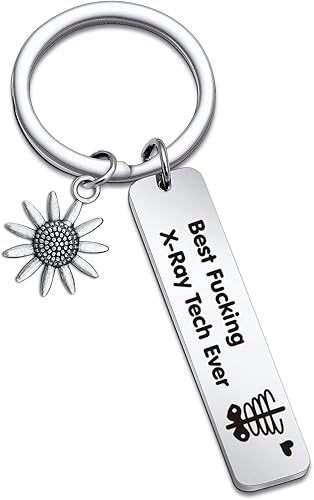 NOTHERS RSZOTW X-Ray Tech Gift Radiología Regalo de ecografista Radiología Tecnología Llavero Radiología Tecnólogo Joyería Radiología Joyería