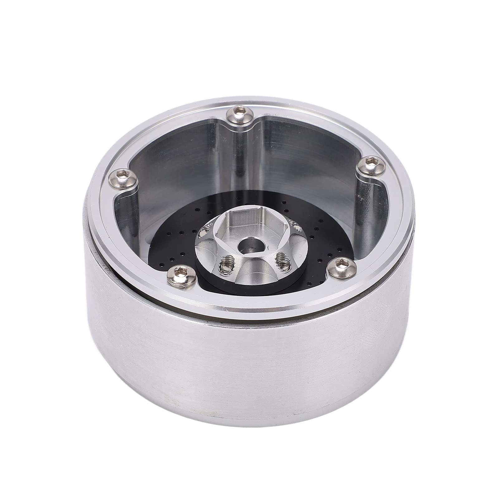 4 llantas metálicas de 2,2 pulgadas con disco de freno para coche RC Axial SCX10 90046 1/10