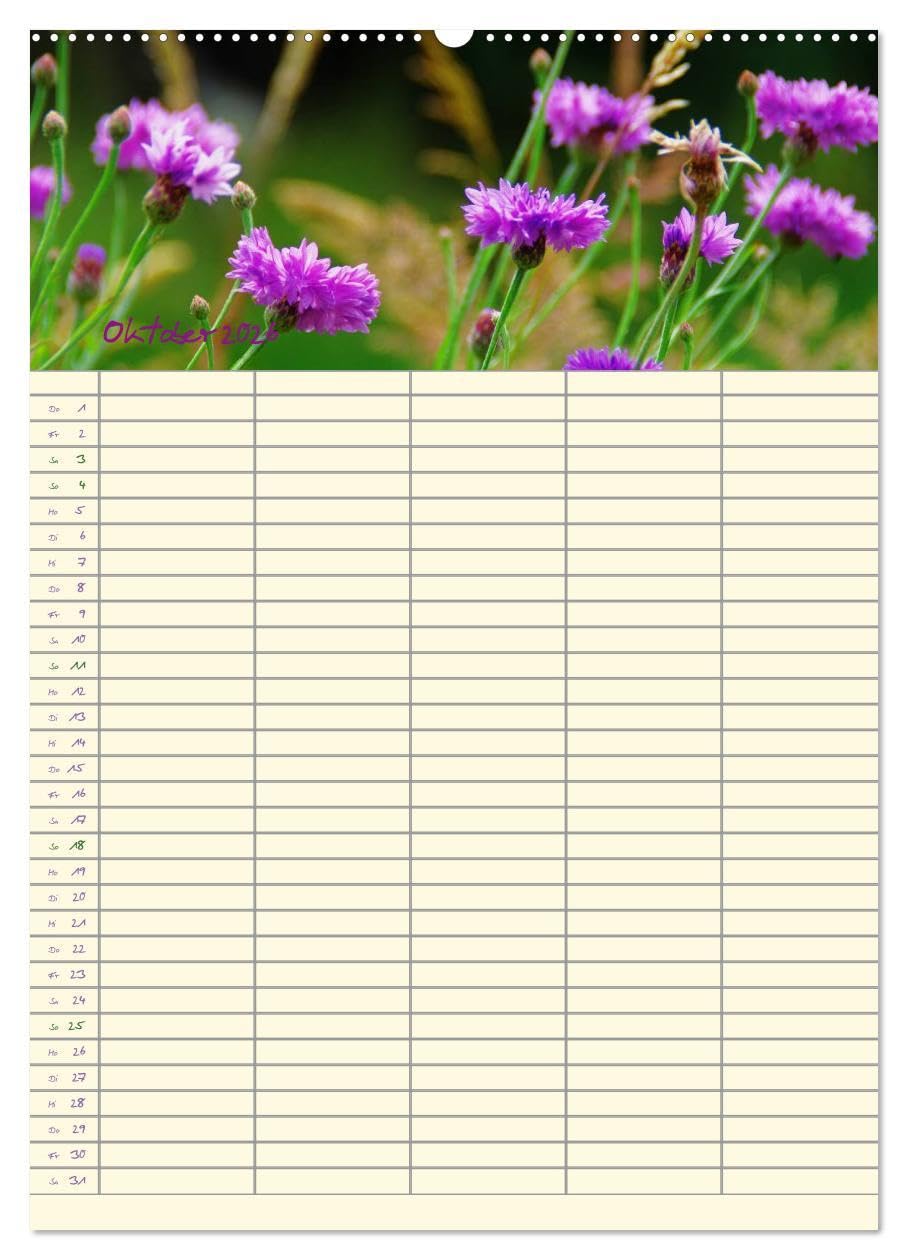 Der Naturgarten Familienplaner (hochwertiger Premium Wandkalender 2026 DIN A2 hoch), Kunstdruck in Hochglanz: Dieser Familenplaner bietet die ... durch das ganze Jahr. (CALVENDO Natur)