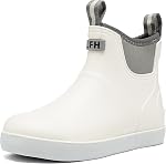 Women's Deck Boots, Waterproof Rain Boots Rubber Boots Chelsea Ankle Booties with Anti-Slip Sole Fishing Boots for Outdoor Work Garden Camping