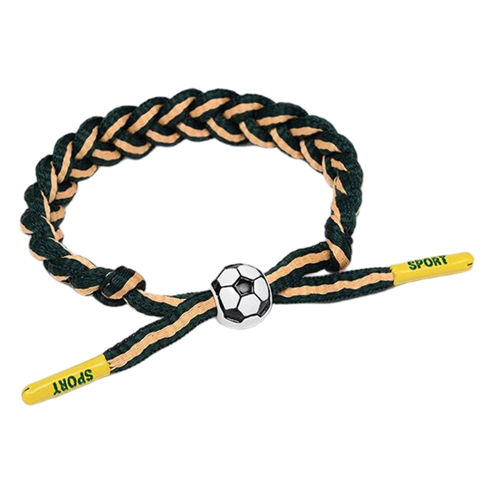 Football Cup of 2026 Bracelet Soccer Bracelets, Adjustable Braided Football Bracelet Stylish Soccer Fans Accessories for Men Women Boys Girls Team Gifts A18