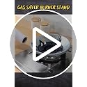 Image of Premium Gas Saver Stand - Heavy Duty Energy Saving Burner Support for LPG Stove, Fire & Windproof 4-Leg Trivet, 0.7mm Thick Durable Metal, (Black - Pack of 2)