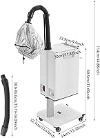 Vista 2 de Vaporizador de pelo vertical Nano Salon - Blanco - Vaporizador para el cabello - Reparación del cabello, acondicionamiento profundo - 500W