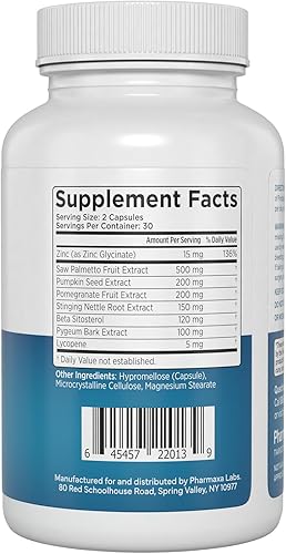 Miniatura 3 de Prostara - Suplemento de próstata multiacción - Apoya el flujo urinario y la comodidad de la vejiga - Aumenta la vitalidad y el bienestar - Saw