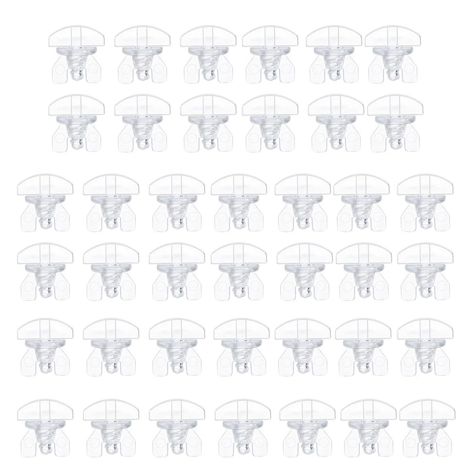 ordinarYone 40Pcs Curtain Track Stoppers Replacement Drapery Rails Sliding Gliders Curtain Fasteners Rails Accessory