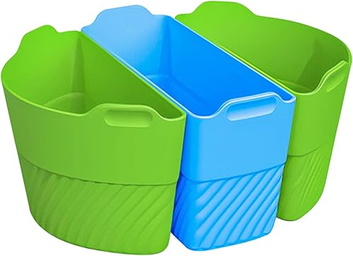 Inserto divisor de olla de cocción lenta 3 separadores de silicona compatibles con Crockpot Inserto divisor Crockpot Colorido revestimiento de