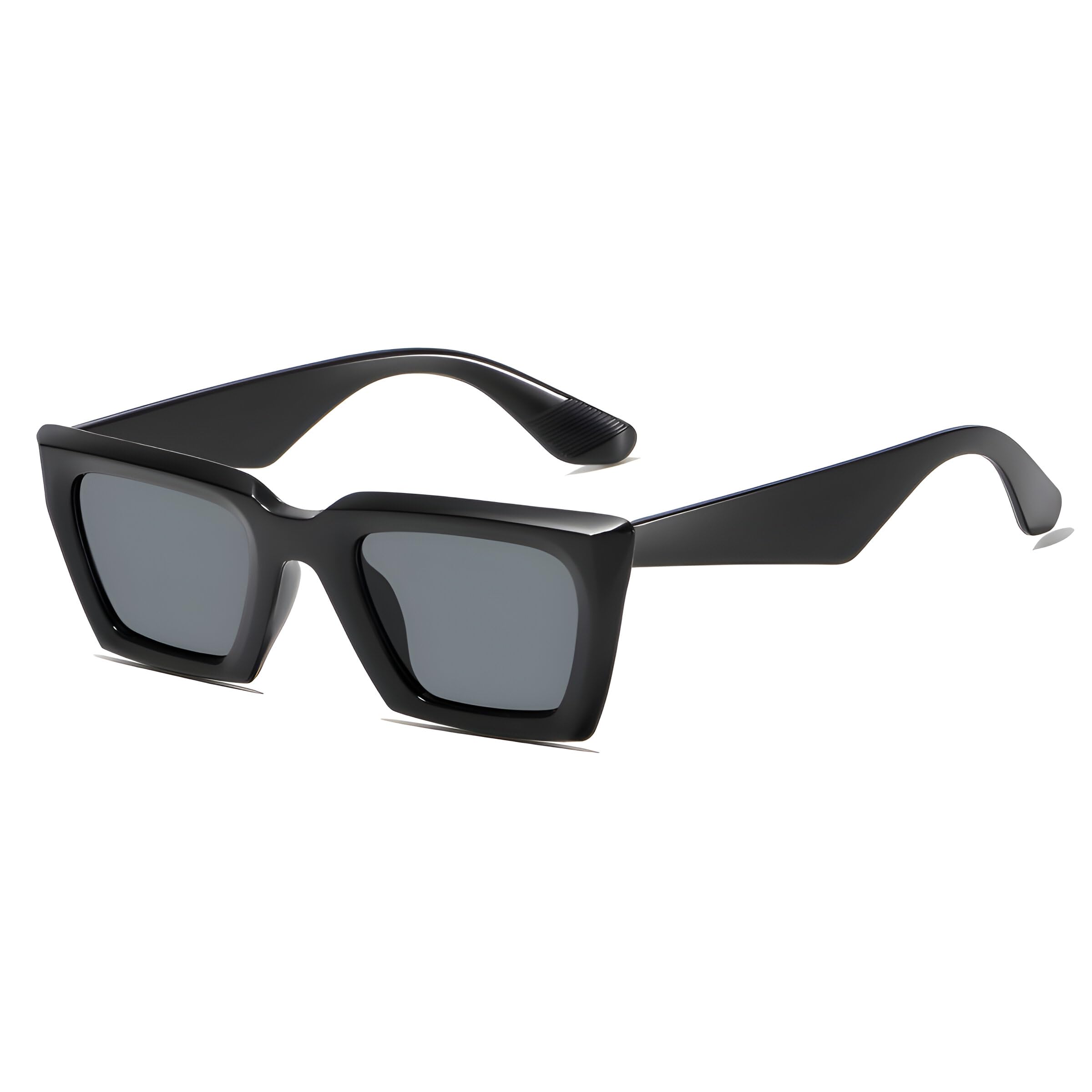 Vintage Square Cat Eye Sunglasses Women Retro Trendy Sunglasses-image-22