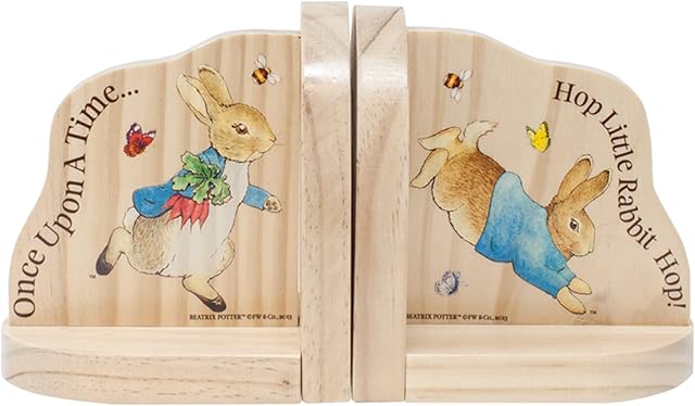 Official Beatrix Potter Peter Rabbit Bookends for Nursery for Babies and Toddlers