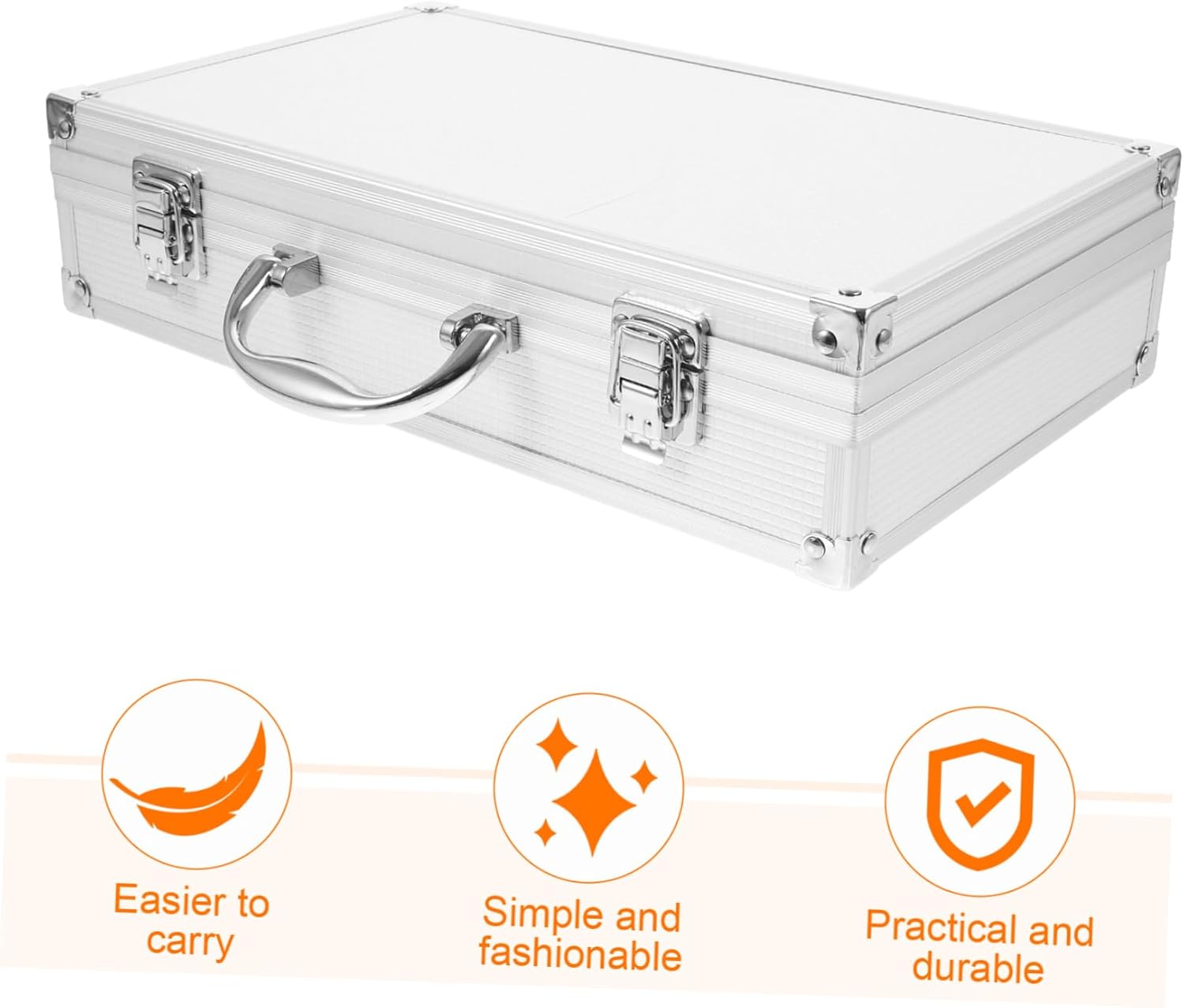 Microphone Carrying Case Portable Aluminum Storage Box for Wireless Microphones Travel-friendly Design for Outdoor Use and Performance