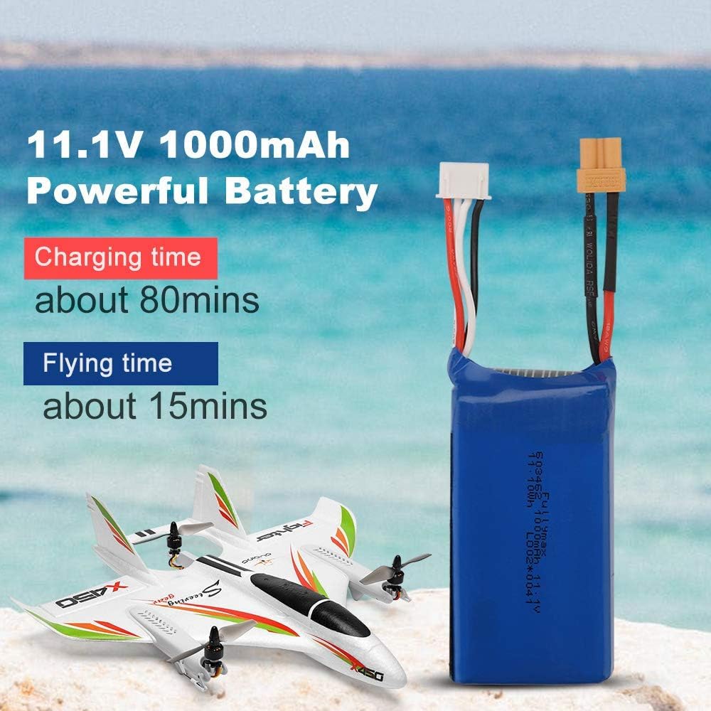 Avión RC Planeador RC Avión De ala Fija con 3 Modelos 2.4g 6ch 3d/6g Helicópteros RC Despegue Vertical Rtf