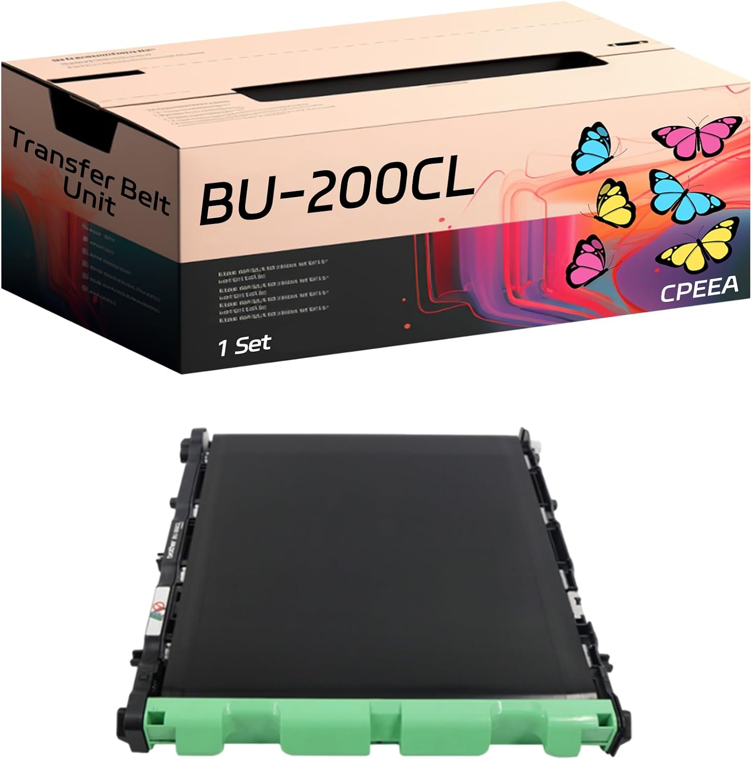 Compatible for Brother BU-200CL Transfer Belt Unit Work for Brother HL-3070CW HL-3075CW HL-3040CN HL-3045CN Printers, with Chip, High Yield 61000 Pages, Clear Printing (2 Set)