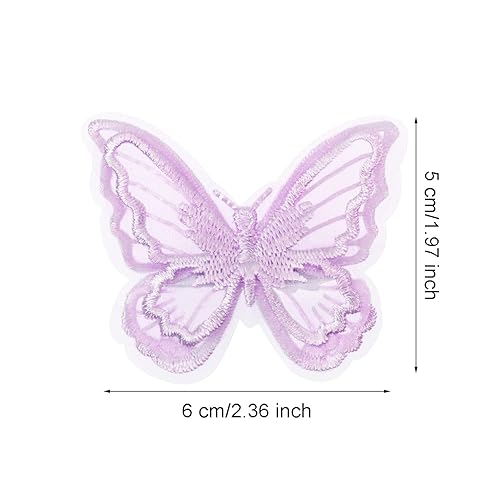 Miniatura 2 de Pinzas para el cabello de mariposa, diseño de ángel Penta, 6 unidades, bordado de encaje, flor y mariposa, accesorios para el cabello de boda,