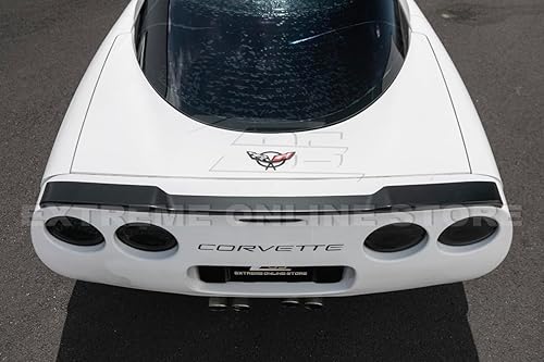 Miniatura 6 de Repuesto para todos los modelos Chevrolet Corvette C5 1997-2004  ZR1 Alerón de ala de tapa trasera de estilo extendido (plástico ABS, negro mate)