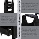 ELBME Weighted Vest, 20KG Weight Jacket Exercise Weightloading Training Waistcoat for Boxing Workout Fitness Running Weightlifting Training Powerlifting gallery image