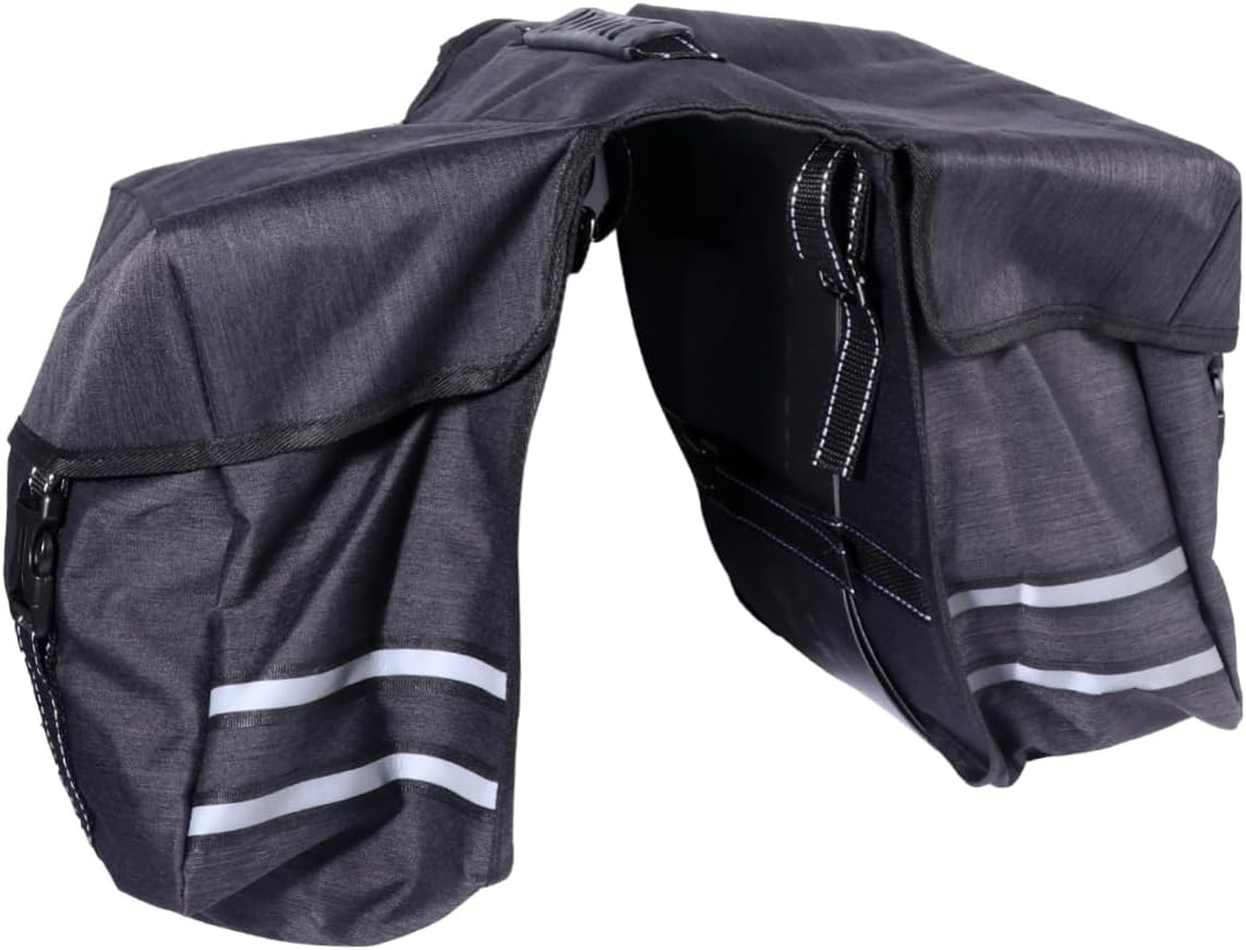 VICASKY Multifunctional Pannier Bag Large Capacity Cycling Carrier for Mountain Bike Easy to Install Material for Long Rides Black