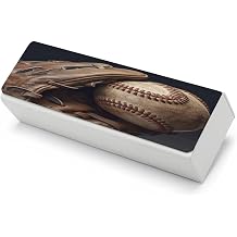 Glasses Case, Baseball Glove Printed Glasses Case,sunglasses Storage Box,unisex Hard Shell Glasses Case, White, One size