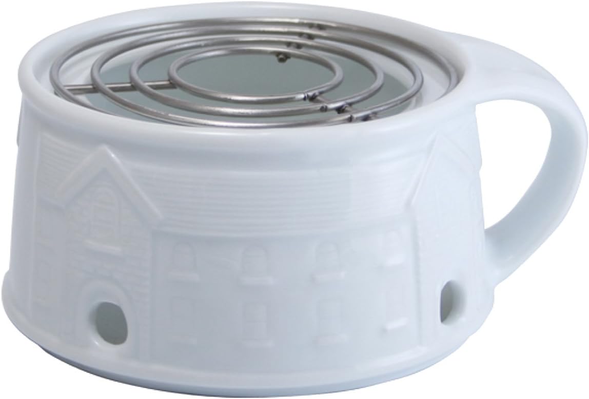ZERO JAPAN TW-01 WH Tea Warmer, White, W 5.1 x D 6.2 x H 2.8 inches (130 x 158 x 70 mm)
