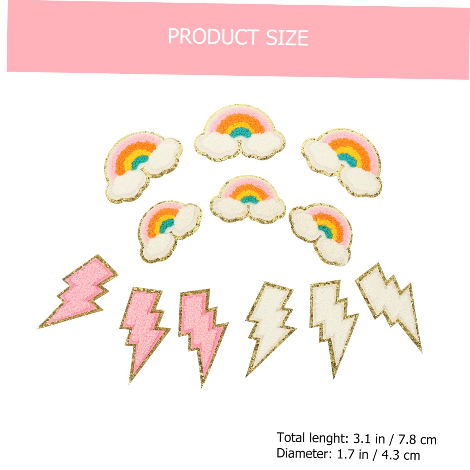 60piezas Parches De De De Costura De Diseño Para Ropa y Accesorios Parches Termoadhesivos Para Vestidos Bolsas y Sombreros