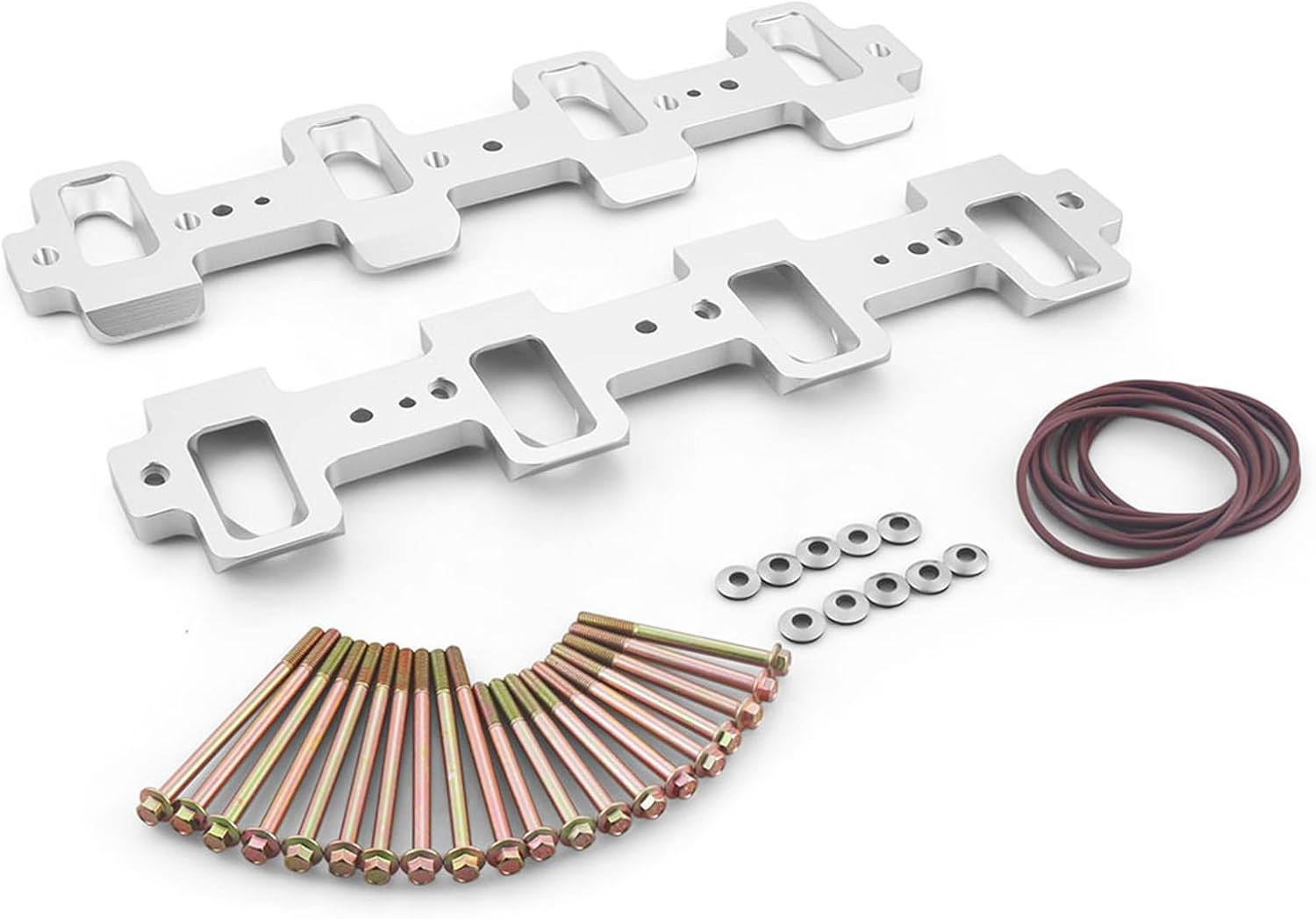 Dyno Racing Rectangle Intake Manifold Adapter Plates Kit 551316 Compatible with LS1 Cathedral Port Cylinder Head to LS3 LSA ZL1 CTS-V