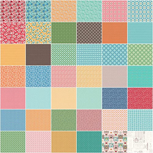 Lori Holt Flea Market Rolie Polie 40 2.5-Inch Strips Jelly Roll Riley Blake Designs Rp-10210-40 #TOP1