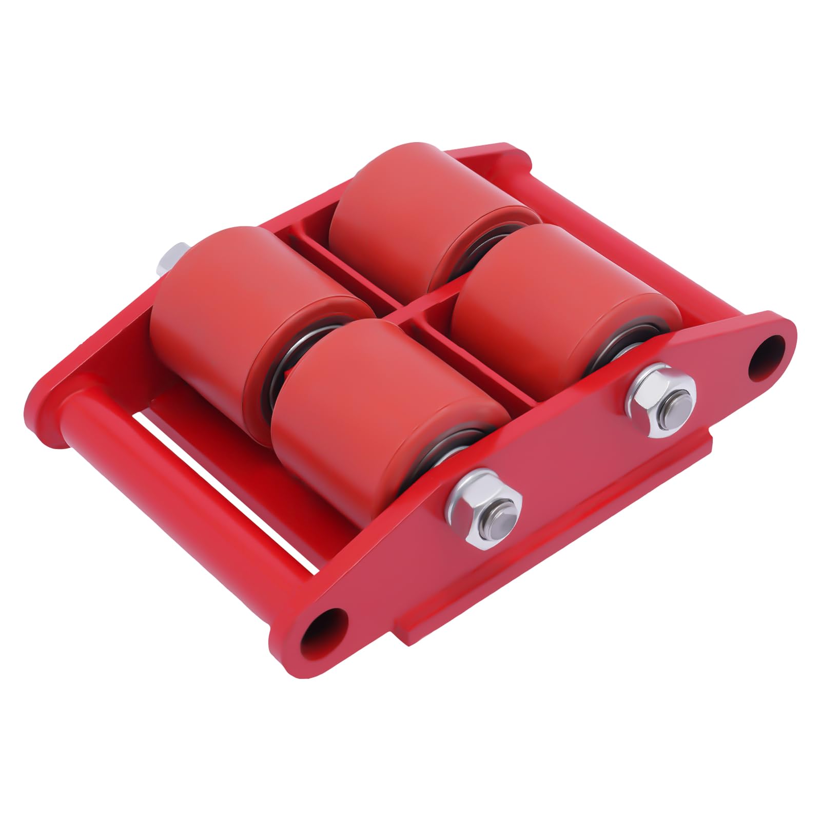 6T Möbelrollen Klein Möbelroller Transportroller Möbel Transportrollen Schwerlast Möbelheber, Möbeltransportrollen Rollen für Möbel, Möbelgleiter für Schwere Möbel (Rot)