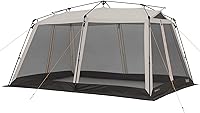 Bushnell 14x10 Screen House Instant Setup - Bug-Proof Shelter for 8 People, Camping Hiking Essential