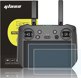 【DJI RC Pro 専用】 2枚セット 超薄ガラス液晶保護フィルム DJI RC Pro 対応 透過率95％以上 高硬度9H 撥水 撥油 撥指紋
