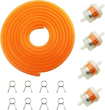 PRO BAT 5 mm/0.2 Gas Fuel Line Tube for ATV Dirt Bike Go Kart Moped Pocket Bike 10 ft / 118 Orange